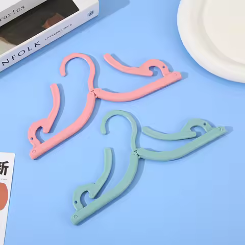 10PCS Travel Hanger Folding Hanger Colourful Hanger Portable Hanger for Travel and Home Use Suitable