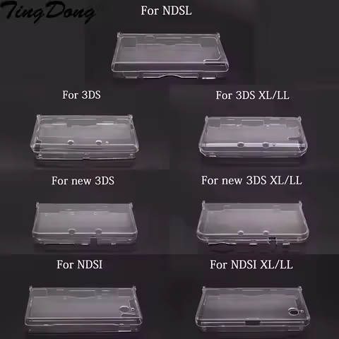 1pc Plastic Clear Crystal Protective Hard Shell Skin Case Cover For GBA SP NDSL DSI NDSi XL 3DS XL N