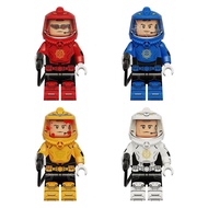 Compatible with Lego Biochemical Man Series 6B021 Red Biochemical Man 6B022 Blue Biochemical Man Ins