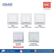 MK by Honeywell Slimline Wide Rocker 1/2/3 Gang 1/2 Way Switch, Bell Switch, Heater Switch