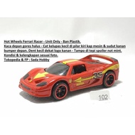 MERAH HOT WHEELS HOTWHEELS FERRARI RACER FERRARI F50 RED UNIT ONLY CADATOYS