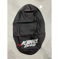 KING DRAG logo kecil Seat Cover Balut Y15 Y15ZR LC135 135LC RS150 RS NVX155 NVX NMAX