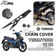 Y15 Y16 CARBON CHAIN COVER  PENUTUP RANTAI HARD PLASTIC STANDARD Y15ZR Y16ZR PETI RANTAI COVER SET C