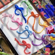 crochet ribbon, crochet bow, accessories, "manis bow" Crochet