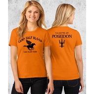 เสื้อยืด Kuakuayu Hjn Camp Half Blood Tshirt Percy Jackson Halloween Costume 2 Sided Print Fitted Si