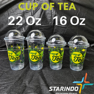Plastic Cup Of Tea 16 Oz 22 Oz Plastic Cup for Tea, Teapot, Ice Juice, 16oz, 22oz Starindo