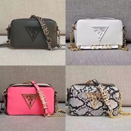 Tops HOT_GUESS Fashion Pure Texture Chain Camera Bag Shoulder Crossbody Women's Handbag Versatile Small Square Bag