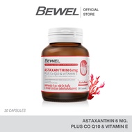 BEWEL ASTAXANTHIN 6 MG PLUS CO-Q10 & VITAMIN-E (30 Caps)-6 MG.+CO Q10+VITAMIN E