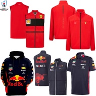 F1 Red Bull Ferrari Formula One Vest Sleeveless Long Sleeve Jacket Sweatshirt Hooded Jacket Racing S