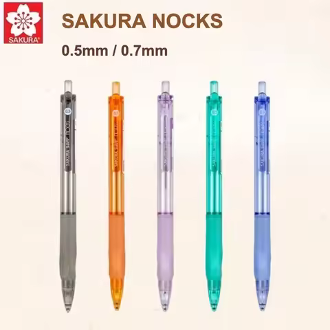 SAKURA NOCKS Mechanical Pencil 0.5/0.7mm Transparent Activity Pencil HB Not Easy To Break Core for S