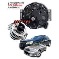 MERCEDES BENZ E-CLASS W204 qtfirst-QUALITY OEM-NEW PART 12V 180AMP 6PK-PULLEY 2PIN ALTERNATOR