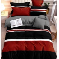 Minimalist style canadian cotton 3in1 bedsheet pillowcase Single Double Curtain Beddings