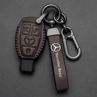 ฝาครอบปลอกกุญแจรีโมทรถยนต์อัจฉริยะเป็นหนัง Xuming กระเป๋ากระเป๋า FOB สำหรับ Mercedes Benz AMG W203 W