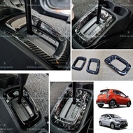 perodua axia 2014-2022 gear shift panel frame gr forged carbon fiber accessories axia se style g se 