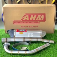 AHM racing exhaust full set silver colour 51mm lc135 y15 y15zr rz150 copy1:1