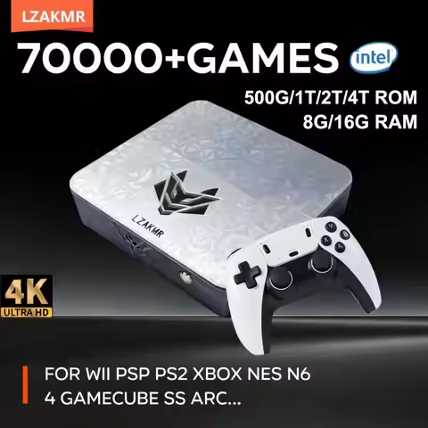 Retro Game Console AK1 Dual System Win11 and Batocera 8G/16G RAM 2/4TB ROM 99999+ Games 60+Emulators