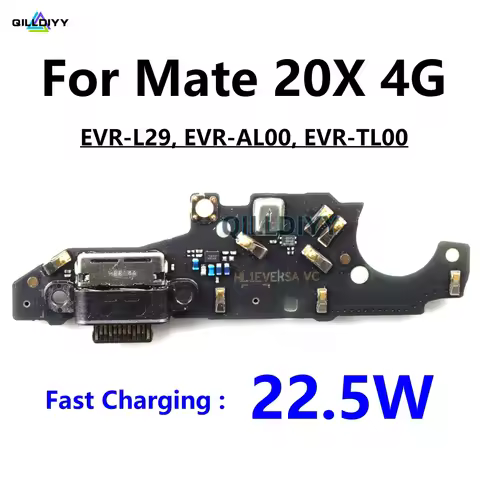 For Huawei Mate 20X 4G USB Charging Connector Board Dock Charger Port Microphone Type C Tail Plug Fl