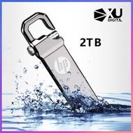 HP 2 TB USB Flash Drive ฮาร์ดไดรฟ์ภายนอกแบบพกพา Thumb Drive 2000GB USB 3.0 Memory Stick เก็บข้อมูลขนาดใหญ่กันน้ำโลหะ Micro Speed USB Drive Pc/ แล็ปท็อป