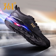 361 Sports Shoes Men 2023 Summer New Style Men's Leather Running Shoes 361 Degree Official Authentic