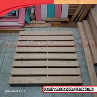 PALET KAYU 100x100x12cm Alas kasur palet divan minimalis jati belanda