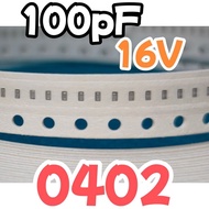10pcs Ceramic Capacitors SMD 0402 1005 16V 100pF 100 pF 16V 0.1nF 0.1nF 16V 0.1 nF 0.1 nF 16V Multil