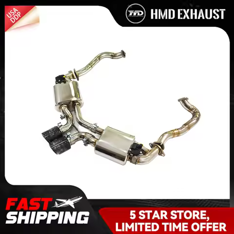 Valved Axle-Back Exhaust for Porsche 981 Cayman 3.4L 2013-2016 Polished Stainless Steel Rear Adjusta