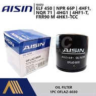 Aisin Oil Filter OFLAZ-6030 Isuzu Elf 450 NPR 66P 4HF1 NQR 71 4HG1 4HF1-T FRR90 M4HK1-TCC C-526 1pc