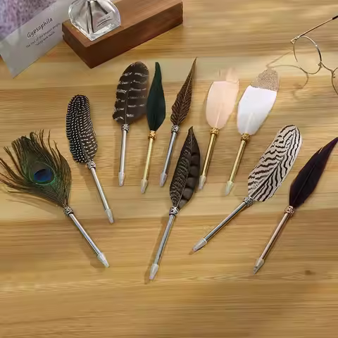 Feather Guest Book Quill Pen Wedding Party Wonderful Gift Signature Writing Pen Gift Boxed Feather B