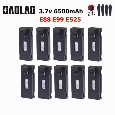 E88 Battery 3.7V 6500mAh and Charger RC Drone Accessory For E88PRO E99 E99Pro Ls-E525 E525PRO Mini U
