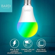 (1 Year Warranty New Exchange) BARDI smart light Blub RGB +WWW 9W wifi IOT For home