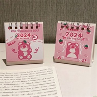 Popular Office Supplies Mini Desk Calendar Cute Desk Calendar 2024 Paper Fashionable Desk Calendar Compact Lotso Cartoon Desk Calendar Trend Notepad Calendar ⚡Spring