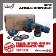 "MAXX99 - ANGLE GRINDER 12V 18500 RPM GRINDING DIAMETER 76MM"