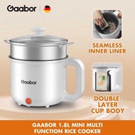 【Exclusive】Gaabor 1.8L Mini Rice Cooker, Multi-Function Cooker Non-Stick Inner Pot With Steamer
