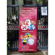 bunting banner banting sepanduk iklan ( kayu / pvc )