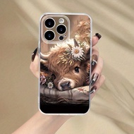 เคสโทรศัพท์ป้องกันการตกหล่นแบบโปร่งใสมีรูพรุน 1 ชิ้น ลายดอกไม้ เข้ากันได้กับ iPhone 16/iPhone 16 Pro