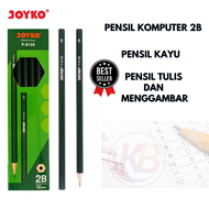 (PENSIL KOMPUTER 2B) Pencil Joyko P8126 / Pensil Kayu Batang Hijau / Pensil Bersertifikat Lulus Komp