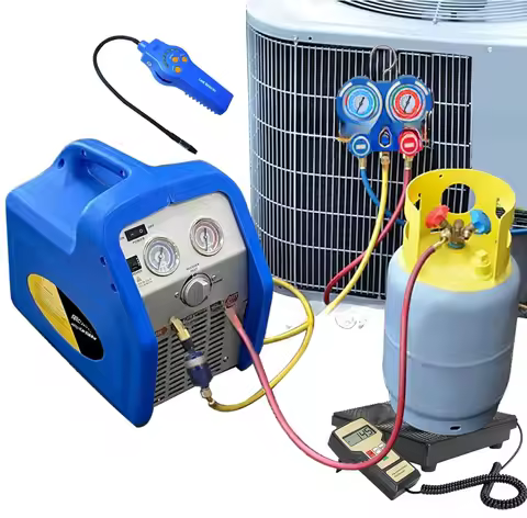l For R32 R1234YF R410A R134a Refrigerant Recovery Machine 1 HP RR500 Car Air conditioner