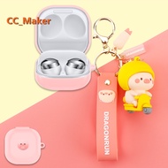 For Samsung Galaxy Buds FE Case Cute Piggy Keychain Pendant Galaxy Buds FE Silicone Soft Case Samsung Galaxy Buds2 Pro / Buds Pro Shockproof Case Buds Live Protective Cover