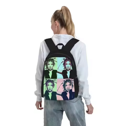 Millie Bobby Brown Pop Art Backpack Boys Girls BookBag Kids School Bag Laptop Shoulder Bags for Men 