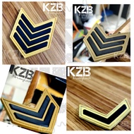 Patch Rubber Velcro-Emblem Karet Pangkat BINTARA TNI POLRI