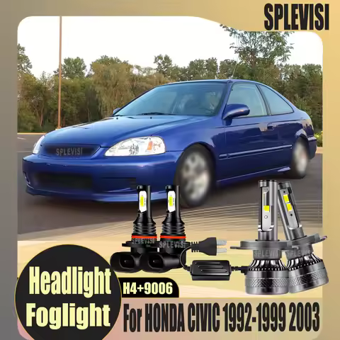 Headlight FogLight Auto Accessories lifespan more than 50000 hours For HONDA CIVIC 1992 1993 1994 19