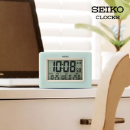 นาฬิกาแขวนผนัง หรือตั้งโต๊ะ ตัวเรือนพลาสติก SEIKO DIGITAL รุ่น QHL058W สีขาวมุกเคลือบใส QHL058L สีฟ้าอ่อน QHL058K สีดำ ขนาดกว้าง 25 สูง 17 ซม. หรือ 10 นิ้ว