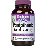 BlueBonnet Nutrition Pantothenic Acid 250 mg Daily Vitamin B5 Supplement for Cellular Energy for Wom