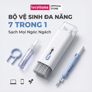 7 in 1 Multifunctional Laptop Cleaning Set for Cleaning Computer Keyboards, Screens, Headphones