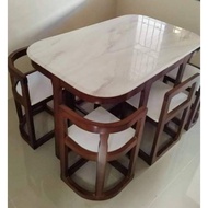 Space Saver Marble Dining Set