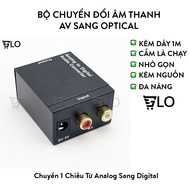 Bộ Chuyển Đổi Âm Thanh Tín Hiệu AV Sang Optical OEM Analog To Digital Bộ AV Ra Quang Tặng Dây Quang 
