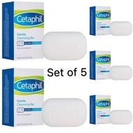 ( Set of 5 ) Wholesale Cetaphil Gentle Cleansing Antibacterial Soap Bar 127g