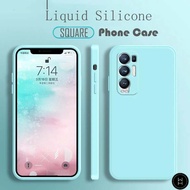 WH Square Liquid Silicone Case For OPPO A3S A5 A9 2020 A9X A8 A31 F11 Original Luxury Solid Color Soft Cover