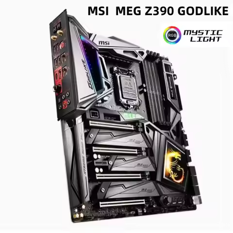 MSI MEG Z390 GODLIKE PC Desktop Motherboard LGA1151 DDR4 RGB 128G SATR3*6 M.2*3 U.2 E-ATX mainboard 