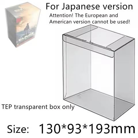 Transparent Box Protector For The Legend of Zelda: Breath of the Wild amiibo Collect Boxes PET Stora